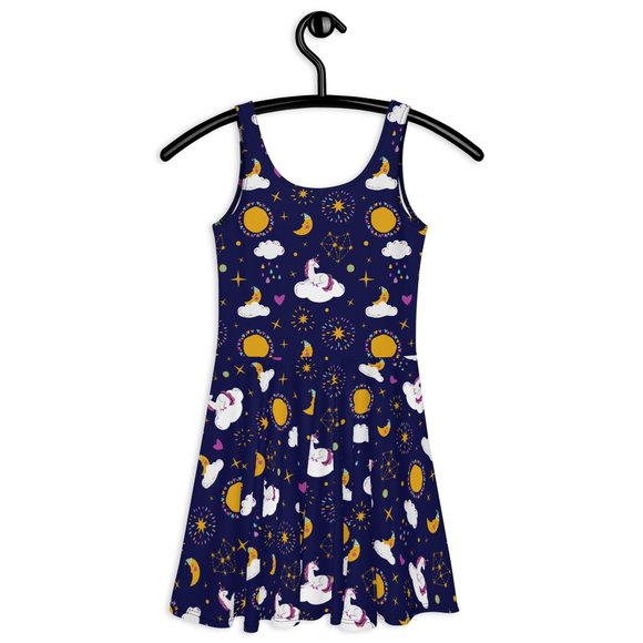 Plus Size Unicorn Moon Pin Up Dress - Picture 8 of 9